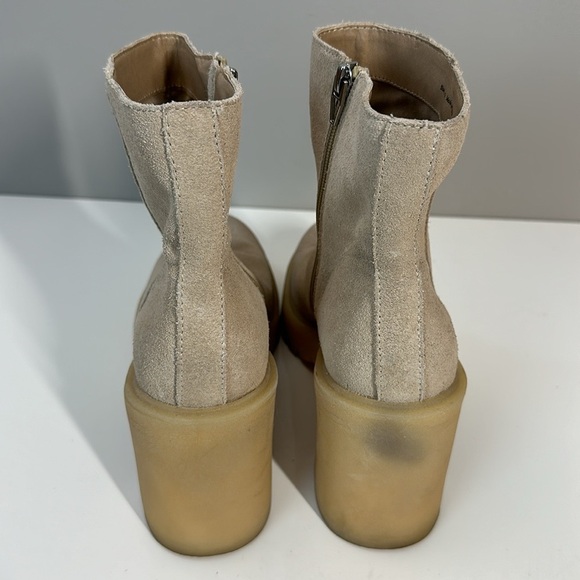Dolce Vita Gum Sole Tan Platform Moto Side Zip Suede Ankle Boots Size 9.5 - Picture 5 of 16